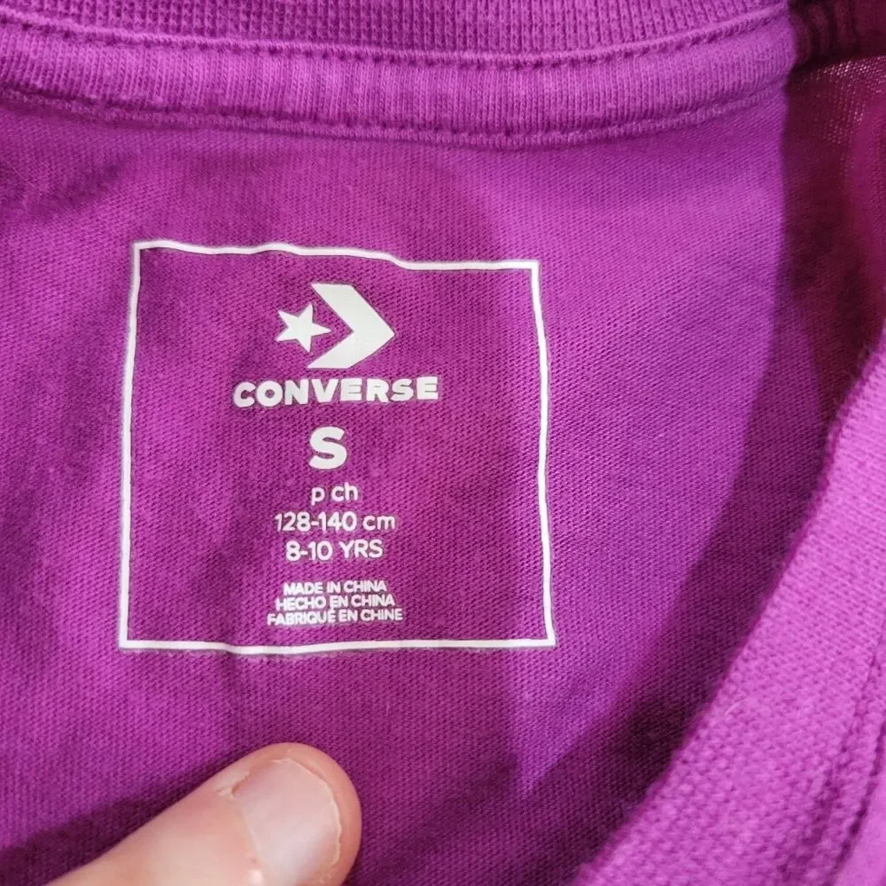 Converse Purple Graphic T-Shirt Size 8-10 Years